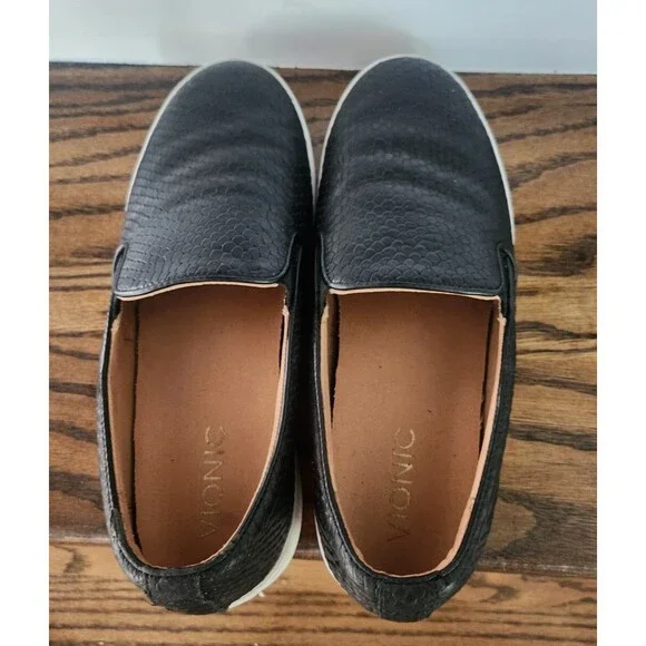VIONIC Splendid Snake Slip-On Women's Comfort Sneaker-Black - Size 7 - Picture 14 of 15